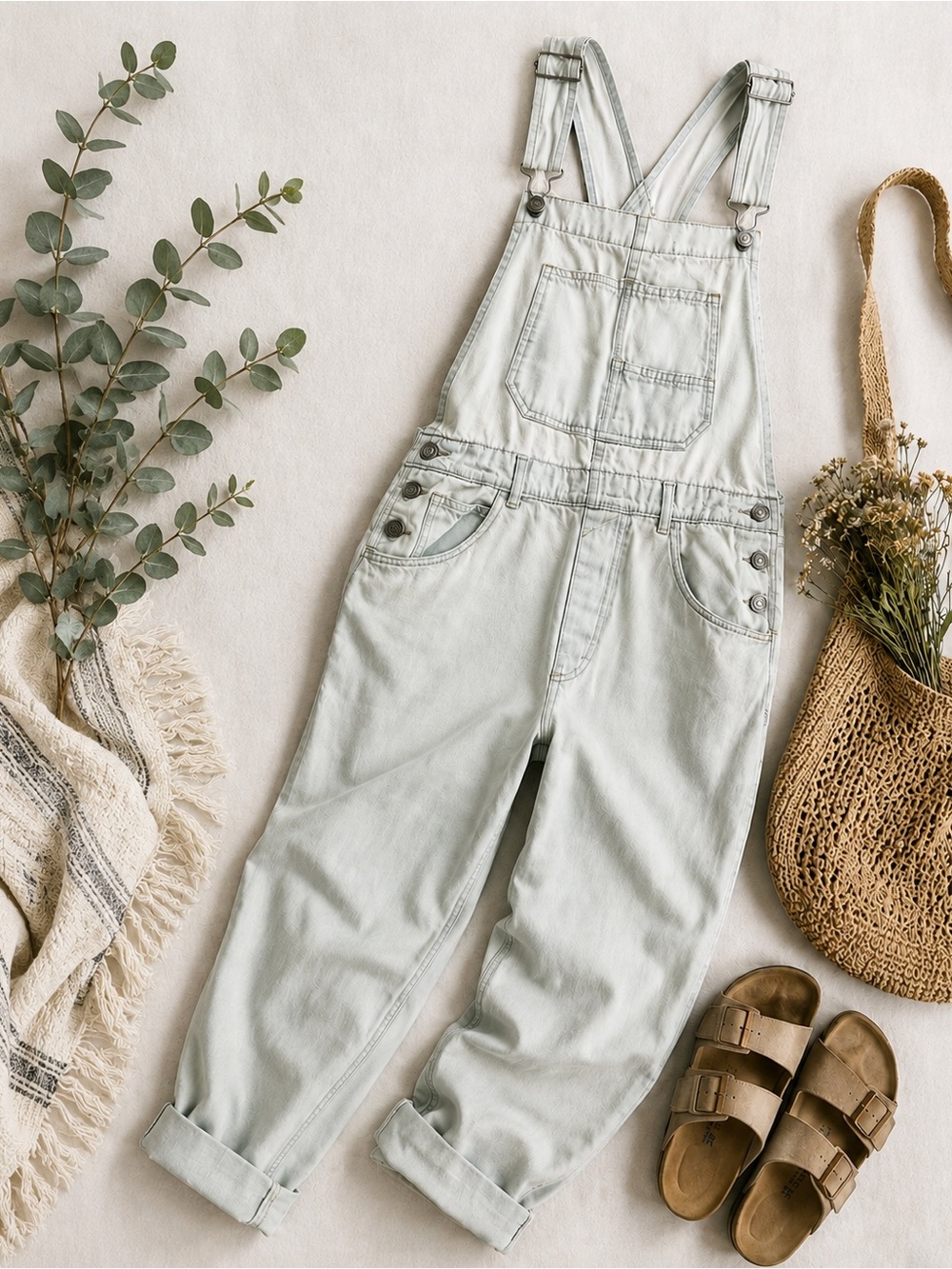 Free People We The Free Ziggy Denim Overalls